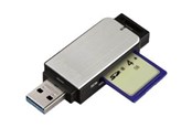 Hukommelseskort - adapter og kortlæser - Hama card reader - USB 3.0 - 00123900