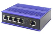 Switch - DIGITUS DN-651118 4 Port Gigabit Network Switch Industrial Unmanaged 1 RJ45 Uplink - DN-651118