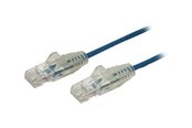 Netværkskabel - StarTech.com 2m CAT6 Cable - Blue Slim CAT6 Patch Cord - Snagless - LSZH - patch cable - 2 m - blue - Blå - 2m - N6PAT200CMBLS