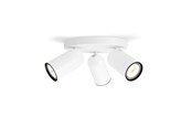 Lamper - Philips Pongee spotrondel 3xGU10, hvid - 915005531101