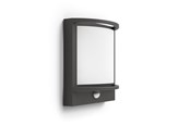 Lamper - Philips Samondra udendørs væglampe med sensor, LED 12W, antracit - 915005554501