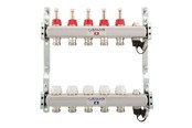 Gulvvarme - Salus Gulvvarmemanifold 7-kreds med flowmeter - GVM-F 7