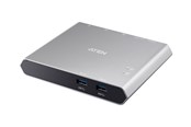 USB hub - ATEN 2-Port USB-C Gen 1 Dock Switch USB hub - 2 ports - Sort - US3310-AT