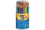 Hobby artikler - BIC Kids Evolution Triangle ECOlutions Trekantede farveblyanter – Assorterede farver, potte med 48 - 829736