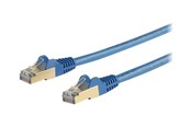 Netværkskabel - StarTech.com 5m CAT6a Ethernet Cable - Blue RJ45 Shielded Cable Snagless - patch cable - 5 m - blue - Blå - 5m - 6ASPAT5MBL