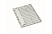 Lommer, Omslag & Registre - Bantex Strong-Line® Registersæt 1-54, Grå - 100204678