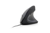 Mus - Gembird Ergonomic 6-button wired optical mouse - Vertical mouse - Optisk - 6 knapper - Sort - MUS-ERGO-01
