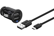 Mobil - Adaptere & Opladere - Pro USB Car charger 12V - 2x USB (2.4A) - 1m cable - 4040849716928