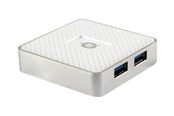 USB hub - Conceptronic HUBBIES03W - Version 1 - hub - 4 ports USB hub - USB 3.2 - 4 ports - Hvid - HUBBIES03W