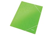 Mapper og Clipboards - Leitz 3-klap elastikmappe WOW A4 Grøn - 39820054