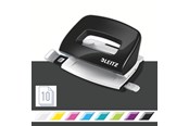 Hulapparater & Hæftemaskiner - Leitz Hulapparat NeXXt WOW Mini, 2 huls 10 ark Sort - 50601095