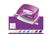 Hulapparater & Hæftemaskiner - Leitz Hulapparat  NeXXt WOW Mini, 2 huls 10 ark Lilla - 50601062
