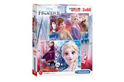 Puslespil - Clementoni 2x60 Puzzles Kids Frozen 2 - 21609