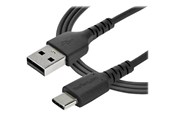 USB kabel - StarTech.com 1 m / 3.3ft. USB 2.0 to USB C Cable - Black - Aramid Fiber - USB-C cable - 1 m - RUSB2AC1MB