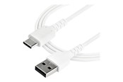USB kabel - StarTech.com 1 m / 3.3 ft. USB 2.0 to USB C Cable - White - Aramid Fiber - USB-C cable - 1 m - RUSB2AC1MW
