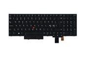 Tastatur - Lenovo Chicony - Bærbar tastatur - til udskiftning - Nordisk - Sort - 01HX258