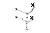 Skærmholder - StarTech.com Quad Monitor Mount - Premium - For up to 27" VESA Monitors - desk mount (adjustable arm) - ARMQUADPS