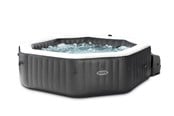 Udendørs Spa og Jacuzzi - Intex PureSpa Jet & Bubble Deluxe sæt, Onyx Black ottekantet, 1098L, 211x211x71 cm - 28462