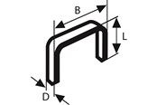 Værktøj - Bosch Fladtrådklammer type 57 - 2609200230