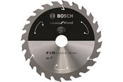 Rundsav - Bosch Standard for Wood-rundsavklinge til batteridrevne save 136x1,5/1x20 T24 - 2608837668