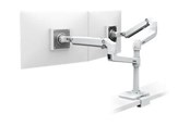 Skærmholder - Ergotron LX Dual Stacking Arm with Under Mount C-Clamp - 45-502-216
