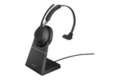 Hovedtelefoner/headset - Jabra Evolve2 65 Link380a UC Mono Stand Black - 26599-889-989