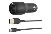 Mobil - Adaptere & Opladere - Belkin BOOST CHARGE Dual Charger - CCB001btBK
