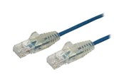 Netværkskabel - StarTech.com 1m CAT6 Cable - Blue Slim CAT6 Patch Cord - Snagless - LSZH - patch cable - 1 m - blue - Blå - 1m - N6PAT100CMBLS