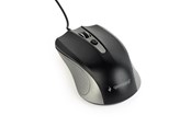 Mus - Gembird Wired optical mouse 4B-01 - Mus - Optisk - 4 knapper - Grå - MUS-4B-01-GB