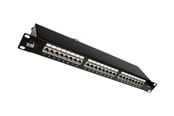 Netværkstilbehør - Solarix patch panel with cable management - 1U - SX24-6-STP-BK