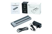USB hub - I-Tec USB 3.0 Charging HUB - 13-Port - 60W USB hub - 13 ports - Grå - U3CHARGEHUB13