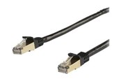 Netværkskabel - StarTech.com 10m CAT6a Ethernet Cable - Black RJ45 Shielded Cable Snagless - patch cable - 10 m - black - Sort - 10m - 6ASPAT10MBK