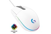 Mus - Logitech G203 LIGHTSYNC - White - Gaming Mus - Optisk - 6 knapper - Hvid med RGB-LED lys - 910-005797