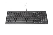 Tastatur - DIGITUS US Tastatur für TFT-Konsolen - Tastatur - Amerikansk engelsk - Sort - DS-72000US