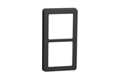 Lauritz Knudsen - LK FUGA Base 63 Design ramme 2x1 modul, koksgrå - 560D8420