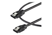 SATA & ATA kabel - StarTech.com 0.6 m Round SATA Cable - Latching Connectors - 6Gbs SATA Cable - SATA cable - 60 cm - SATRD60CM