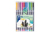 Skrive- og Tegneværktøjer - Staedtler Triplus Fineliner, 10 ass. - 334 SB10