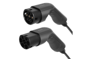 Elbil ladere - Deltaco e-Charge EV-1207 opladningskabel til elbiler, type 2 til type 2, 1 fase, 16 A, 3,6 kW, 7 meter, sort - EV-1207