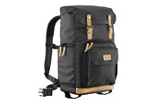 Kameratasker - mantona Luis Photo Backpack Black Retro - 21344