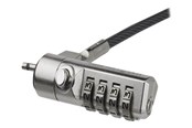 Systemtilbehør (kølepasta mv.) - StarTech.com Laptop Cable Lock - Swivel Hinge - 4-Digit Combination Lock security cable lock - LTLOCK4D