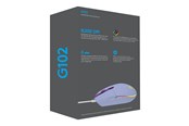 Mus - Logitech G102 LIGHTSYNC - Lilac - Gaming Mus - Optisk - 6 knapper - Lilla med RGB - 910-005854
