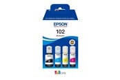 Blæk, Toner & Forbrugsstoffer - Epson 102 EcoTank - 4-colour Multipack (Black Yellow Cyan Magenta) Ink - C13T03R640