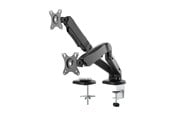 Skærmholder - Deltaco dobbelt skrivebordsbeslag m. gasfjeder 13-32" - ARM-1300