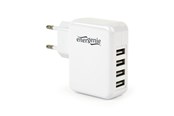 Mobil - Adaptere & Opladere - Gembird Universal USB charger 4 ports - 3.1 A - White - EG-U4AC-02