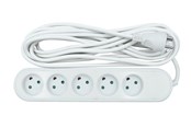 Strømforsyning - Nordic Quality Power 5-way socket grounded (D) 5m Strømforsyning - ATX - 80 Plus - KF-DB-05(grounded) 5M