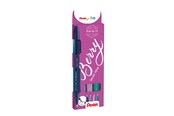 Skrive- og Tegneværktøjer - Pentel SES15B-4 Brush Sign Pen BERRY set - SES15B-4