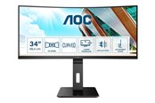 Skærm - 34" AOC CU34P2A - 3440x1440 (UWQHD) - 100Hz - VA - CU34P2A