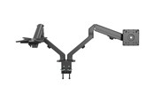 Skærmholder - Vision Monitor Desk Arm Dual Matt Black - VFM-DAD/4