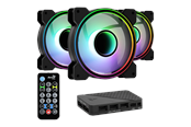 Kabinet Køler - AeroCool Mirage 12 ARGB Pro - Kabinet køler - 120mm - Sort med RGB LED lys - 18 dBA - ACF3-MR10227.11