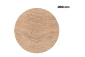 Beslag & hængsler - Home>it Træknop Ø90 - egetræ - 12806